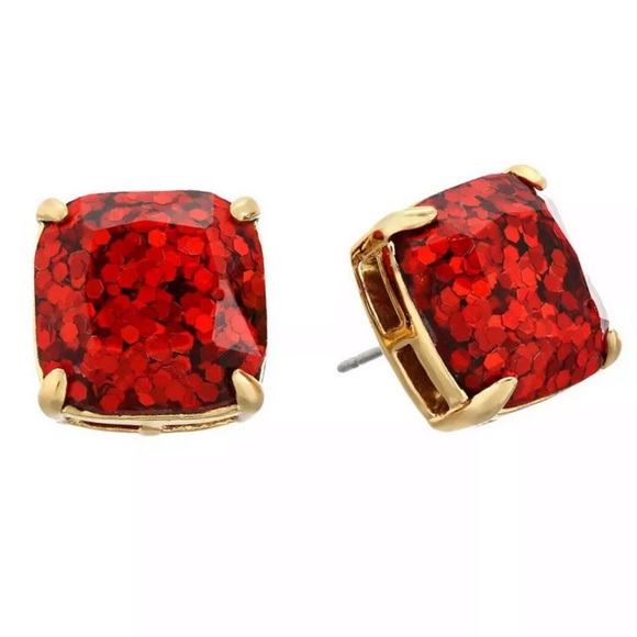KATE SPADE • Red Glitter & Glee Earrings - Picture 3 of 4